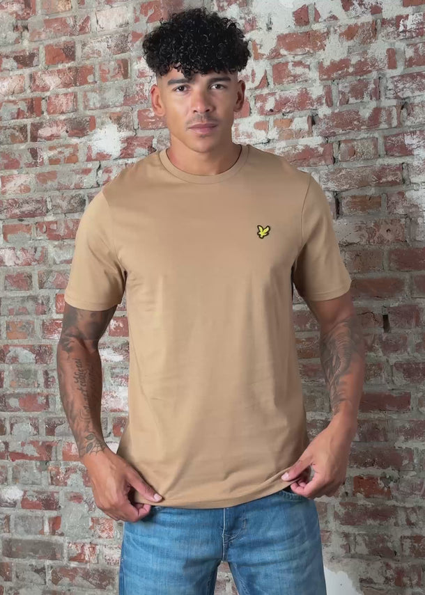 Lyle & Scott T-shirts Plain t-shirt - tigers eye
