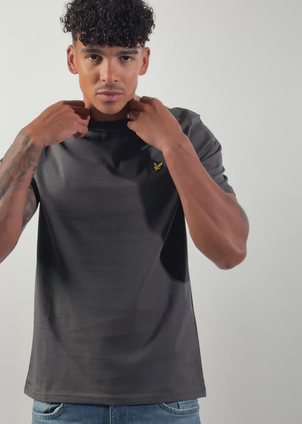 Lyle & Scott T-shirts Plain t-shirt - gunmetal