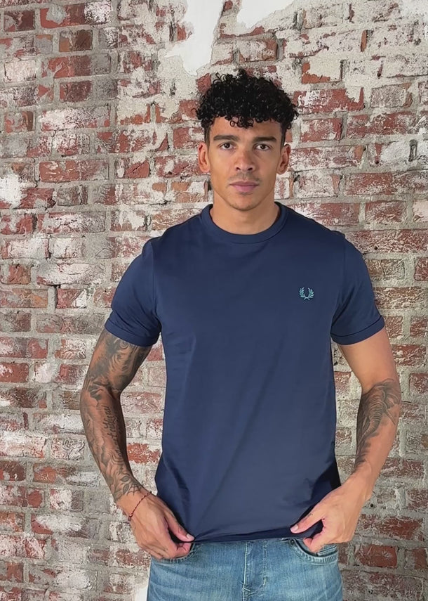 Fred Perry T-shirts Ringer t-shirt - tennis blue