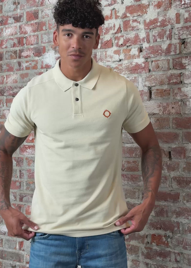 MA.Strum Polo's Ss pique polo - burnt cream