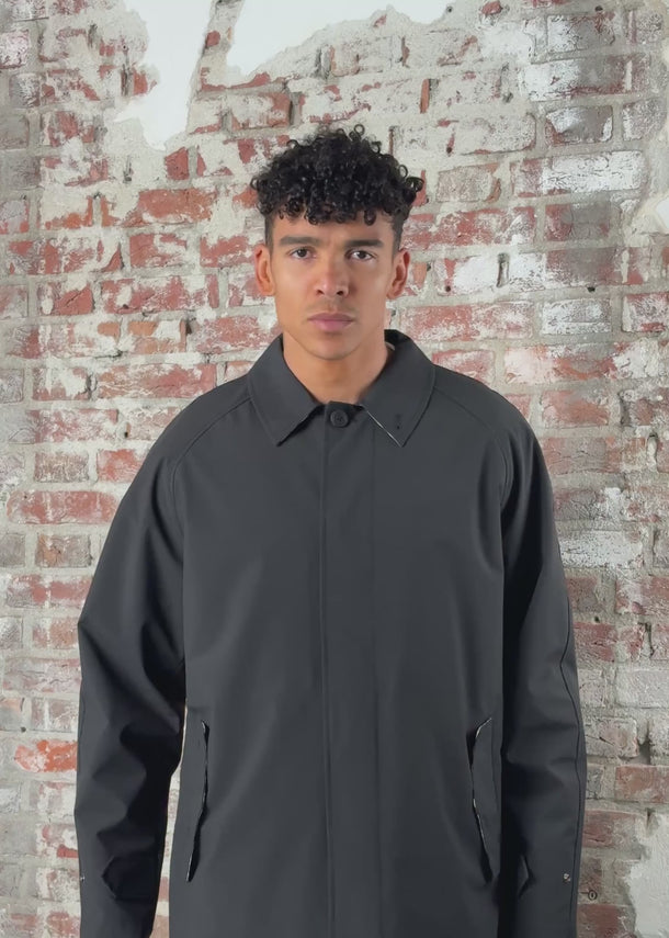 Aquascutum Jassen Softshell trench coat - black