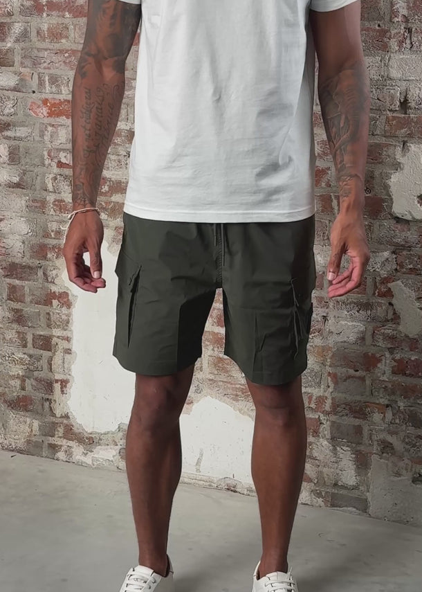 Weekend Offender Korte Broeken Baraki travel stretch cargo - black forest