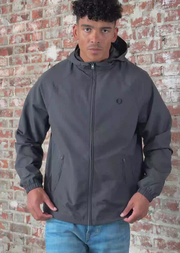 Fred Perry Jassen Hooded shell jacket - anchor grey