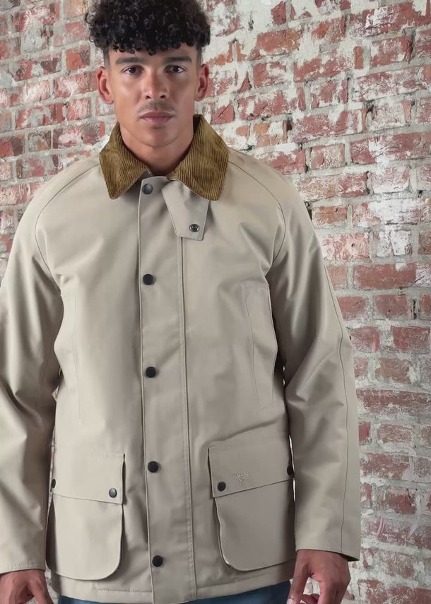 Barbour Jassen Winter ashby waterproof jacket - washed stone