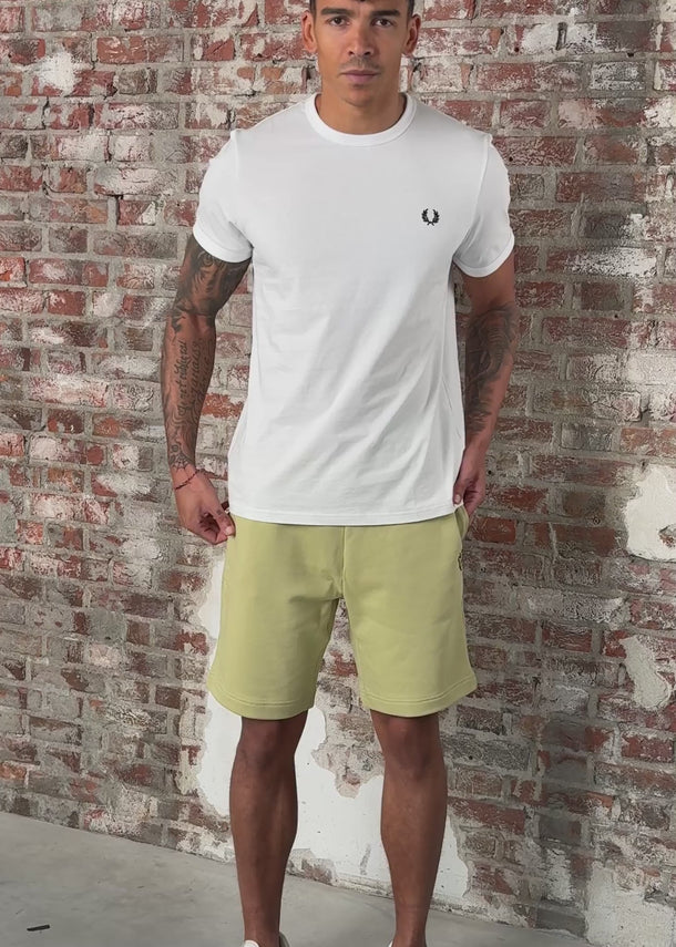 Lyle & Scott Korte Broeken Plain sweat short - herb green