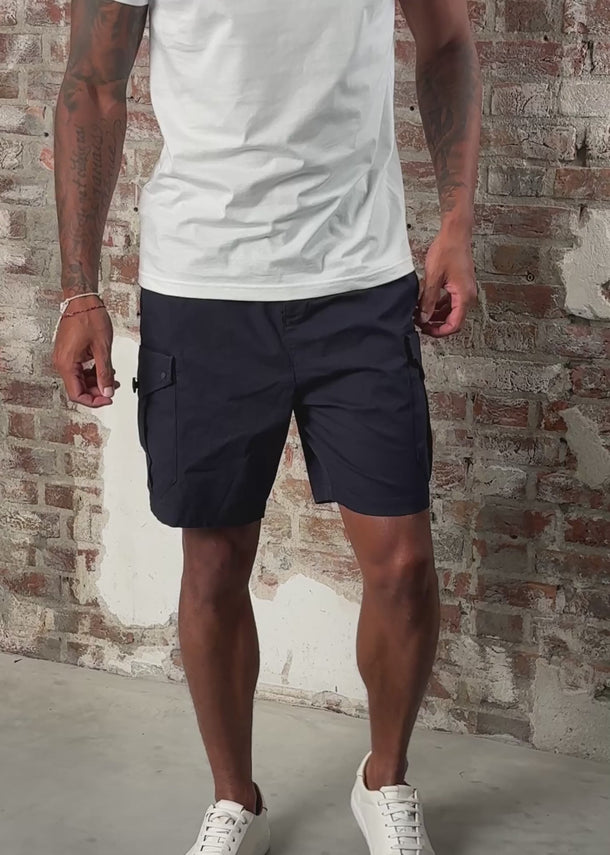Marshall Artist Korte Broeken Ainsdale cargo short - navy