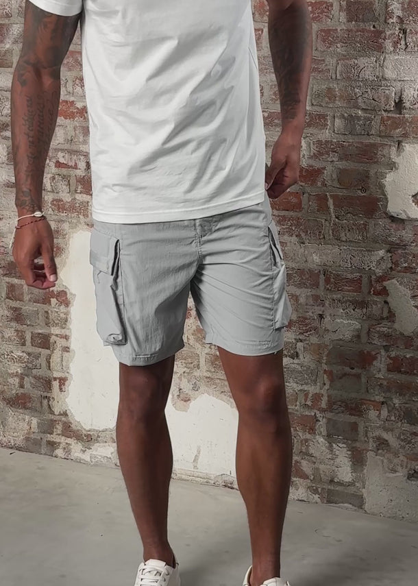 Marshall Artist Korte Broeken Woodvale cargo short - oceanic grey