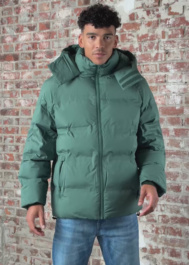 Lyle & Scott Jassen Welded wadding jacket - dark pine