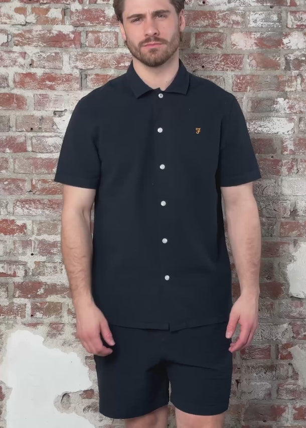 Farah Overhemden Rutherford shirt - true navy