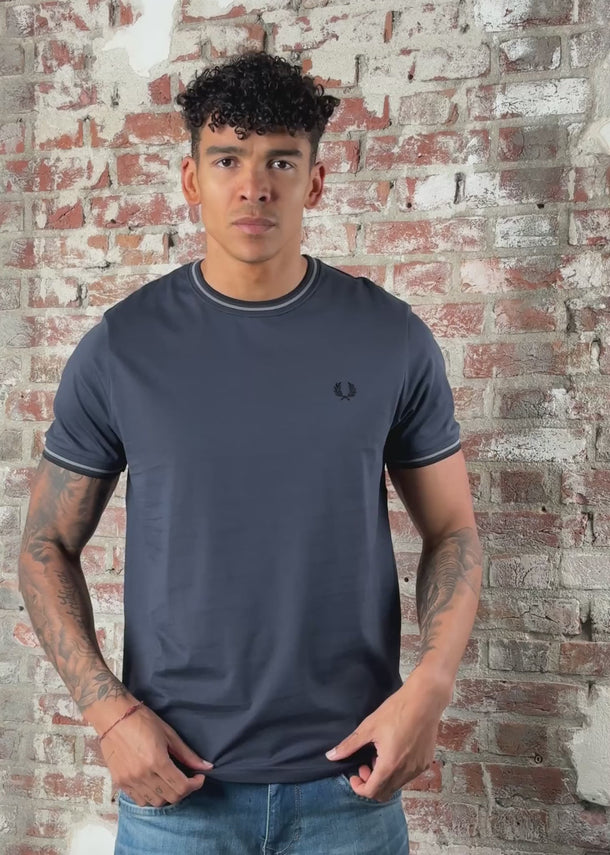 Fred Perry T-shirts Twin tipped t-shirt - dark airforce stockport blue black