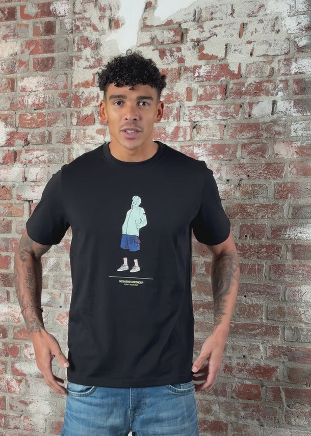 Weekend Offender T-shirts Drarga - black