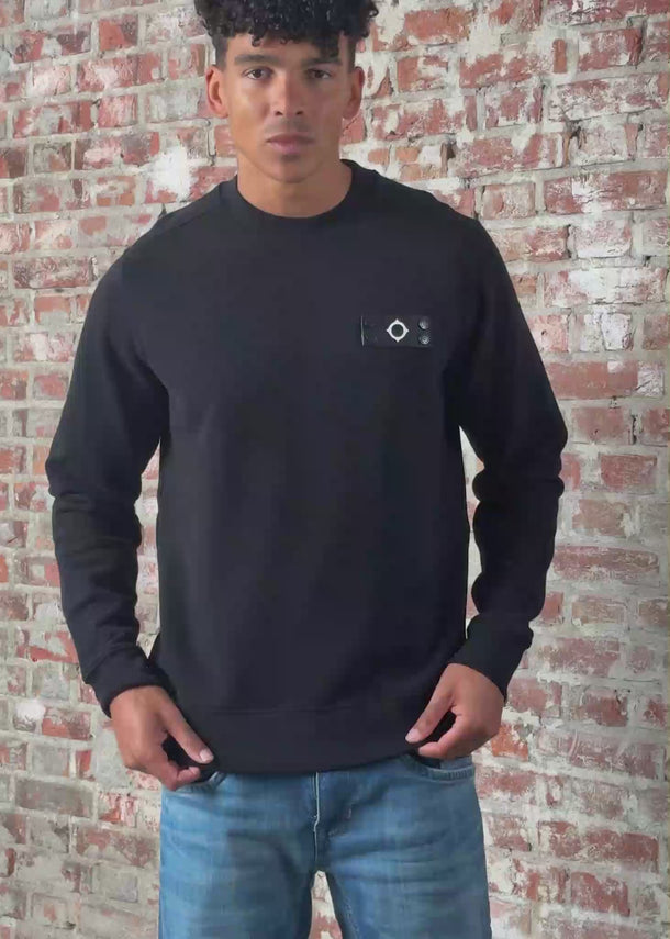 MA.Strum Truien Neo sweat - black