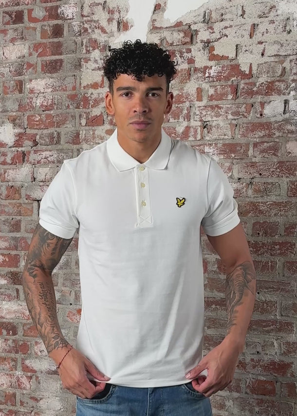 Lyle & Scott Polo's Plain polo shirt - white