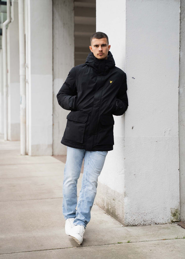 Lyle & Scott Jassen Membrane parka - jet black