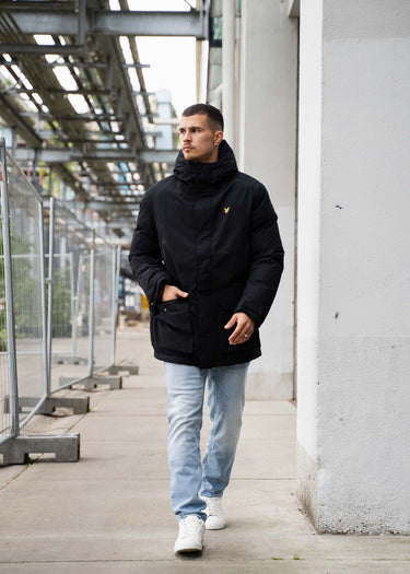 Lyle & Scott Jassen Membrane parka - jet black