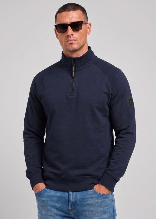 Siren quarter zip sweat - navy