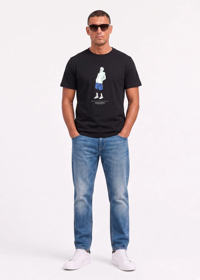 Weekend Offender T-shirts Drarga graphic tee - black