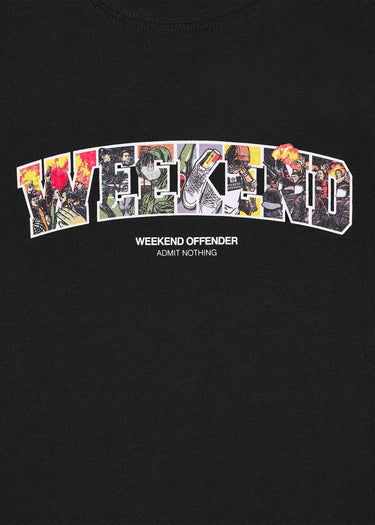Weekend Offender T-shirts Saturday - black