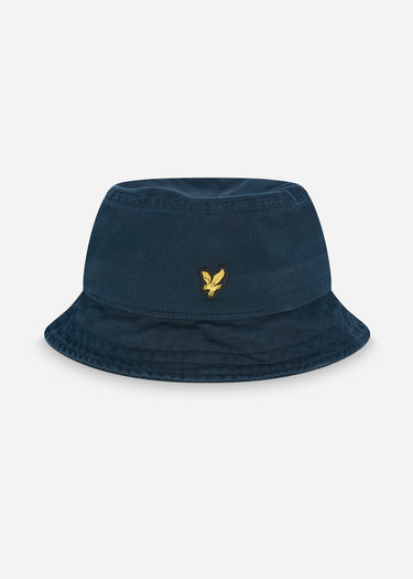 Lyle & Scott Bucket Hats Cotton twill bucket hat - dark navy ss