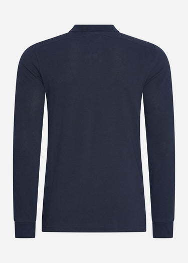 MA.Strum Longsleeve Polo's  LS pique polo - ink navy 