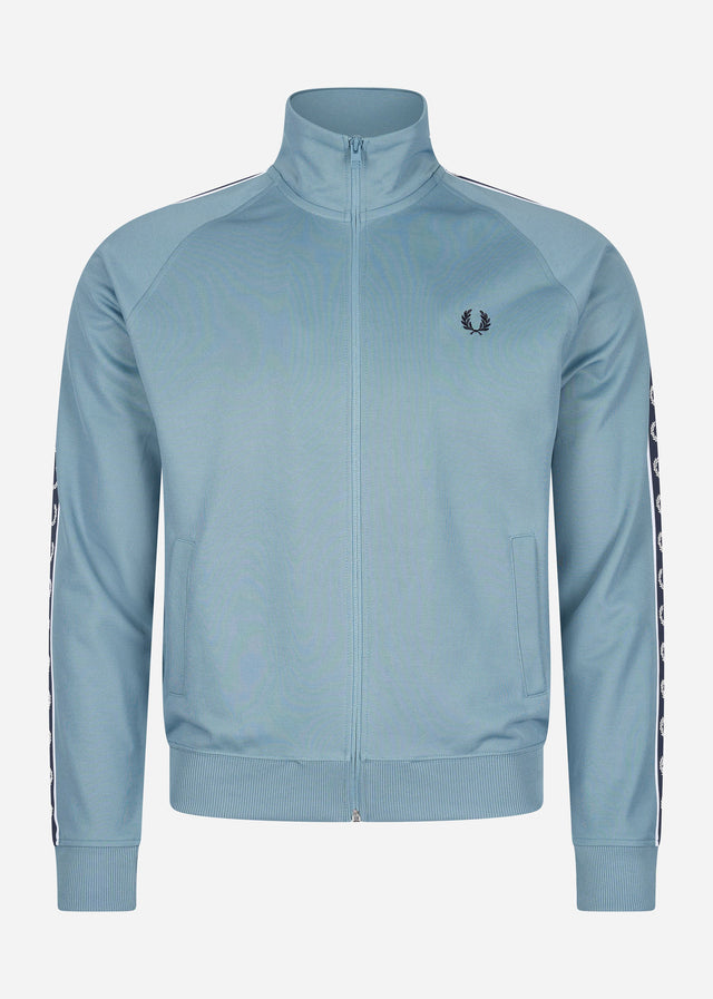 Fred Perry Vesten  Contrast tape track jacket - ash blue navy 