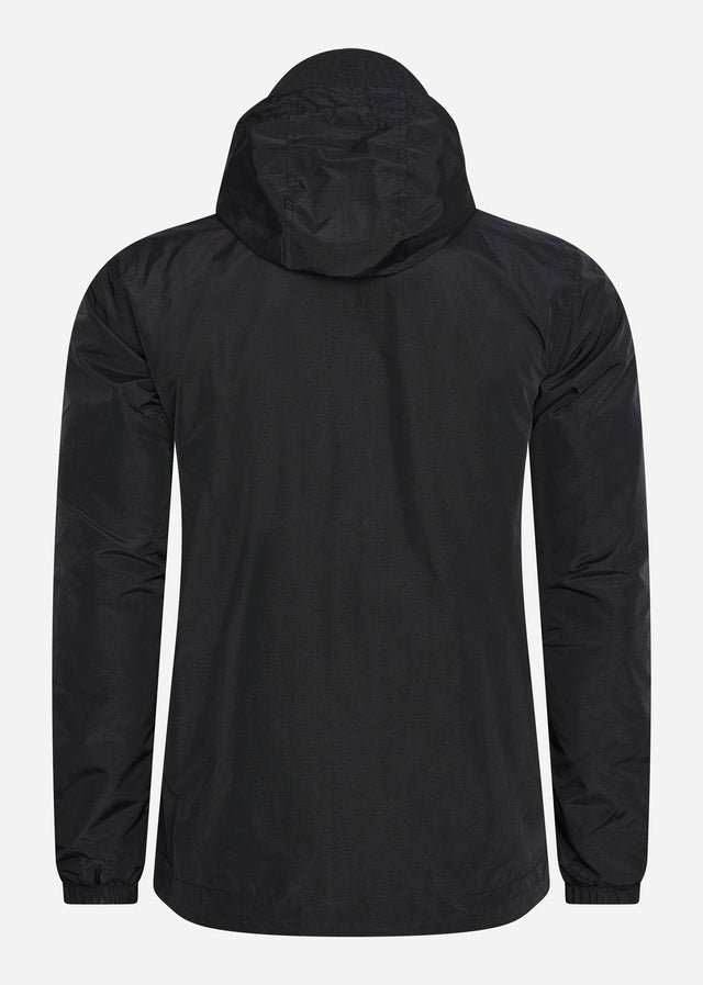 Lyle & Scott Jassen Zip through hooded jacket - jet black
