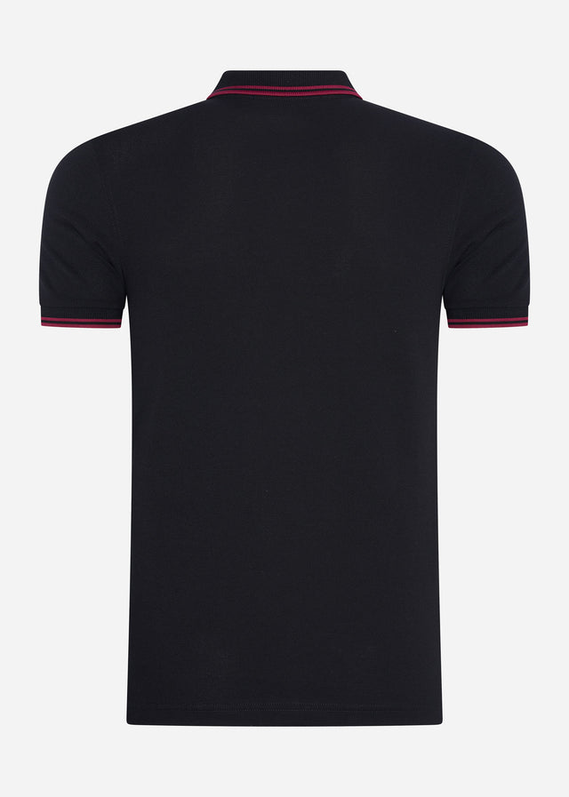 Fred Perry Polo's  Twin tipped fred perry shirt - black tawny port 