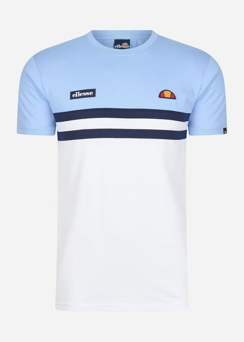 Venire tee - light blue white navy