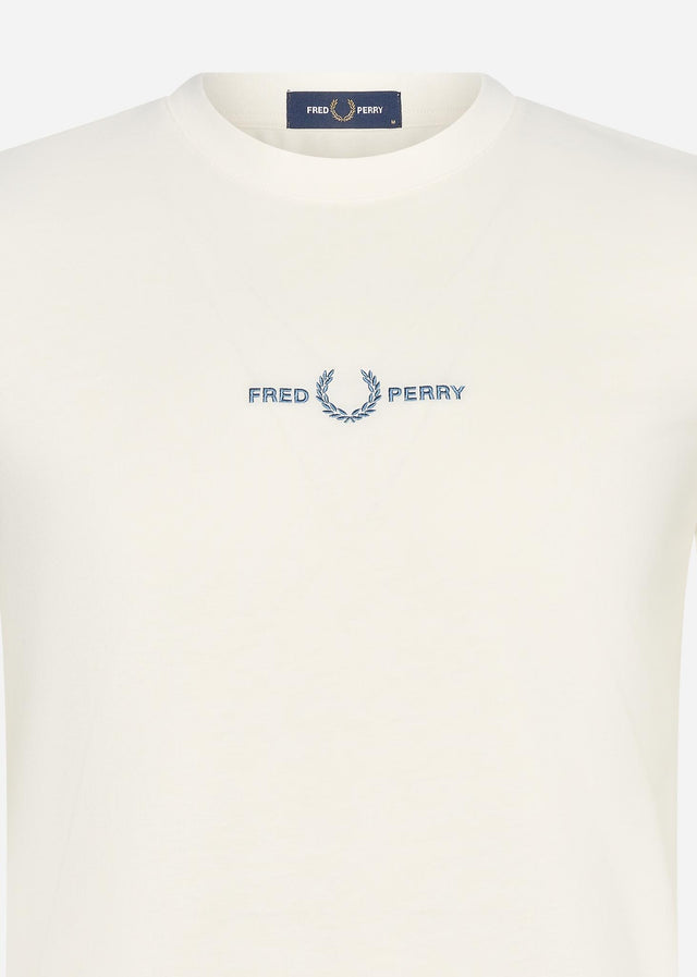 Fred Perry T-shirts  Embroidered t-shirt - snow white 