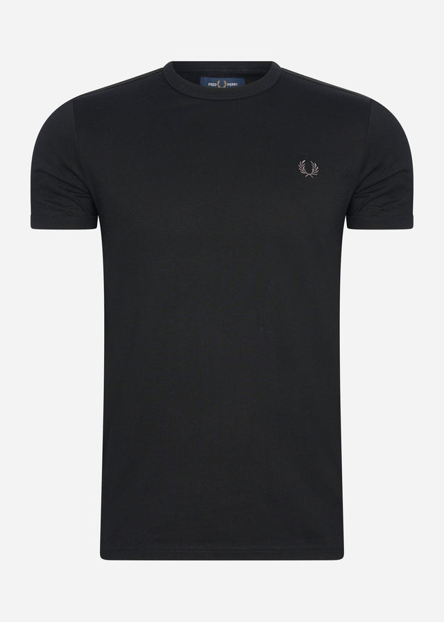 Fred Perry T-shirts  Tonal tape ringer t-shirt - black 