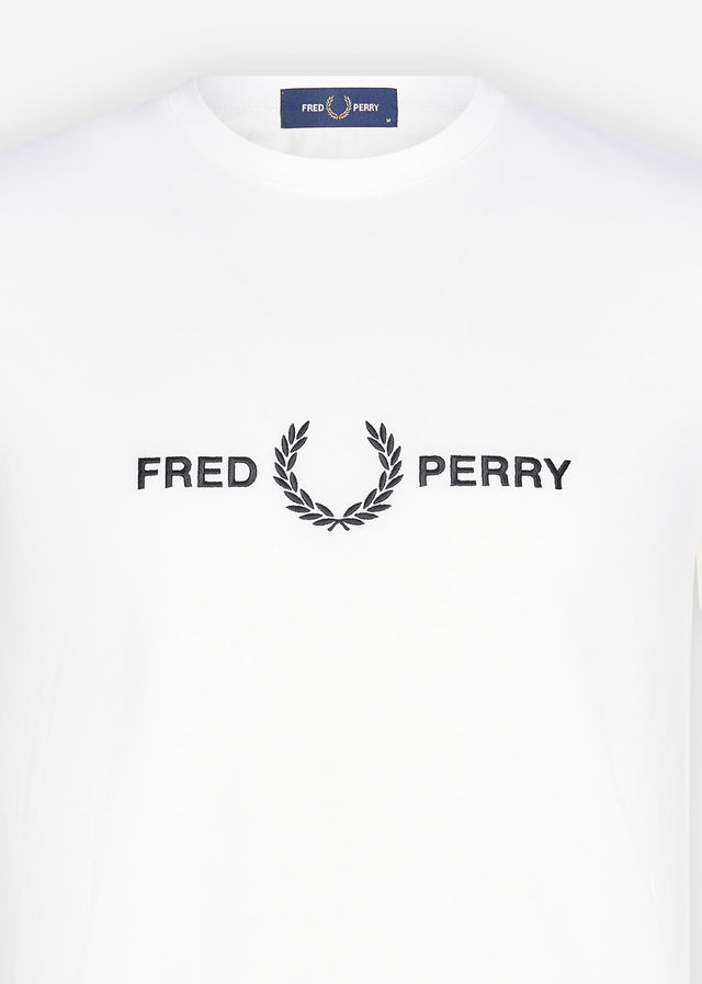 Fred Perry T-shirts Graphic branded t-shirt - snow white (Copy)