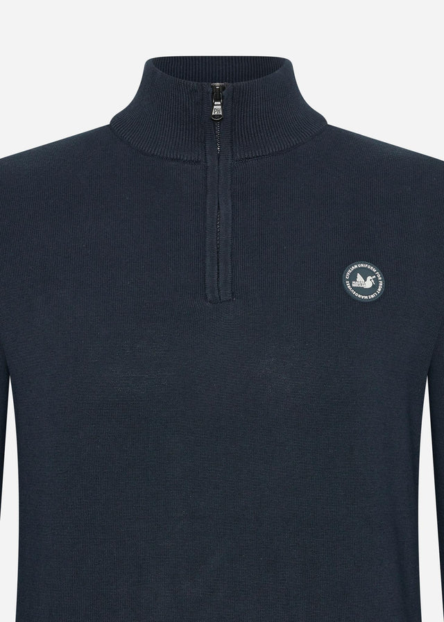 Peaceful Hooligan Truien  Henlock knitwear - navy 