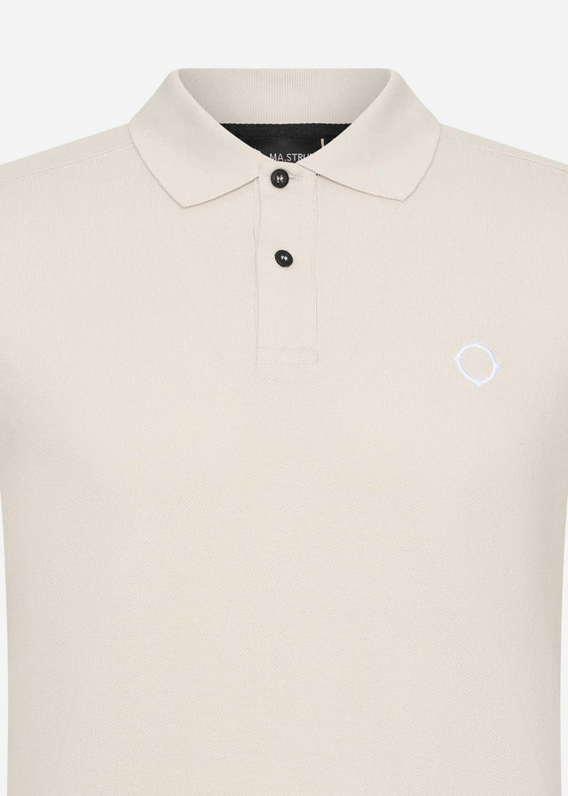 MA.Strum Polo's  SS pique polo - aluminium 