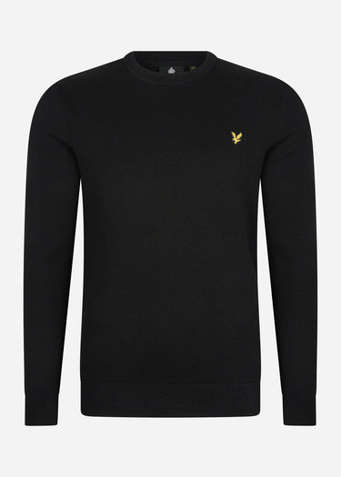 Lyle & Scott Truien Cotton crew neck jumper - jet black