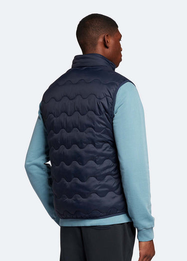 Lyle & Scott Bodywarmers  Crest quilted gilet - dark navy 