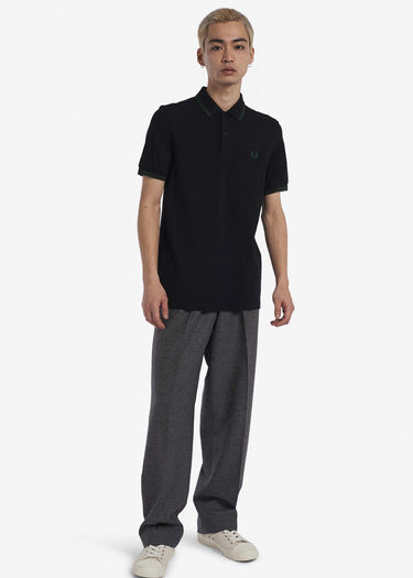 Fred Perry Polo's  Twin tipped fred perry shirt - black ivy 