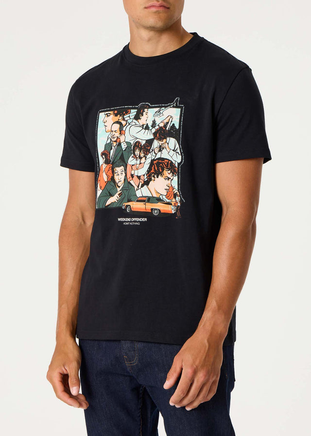 Weekend Offender T-shirts  Henry - black 