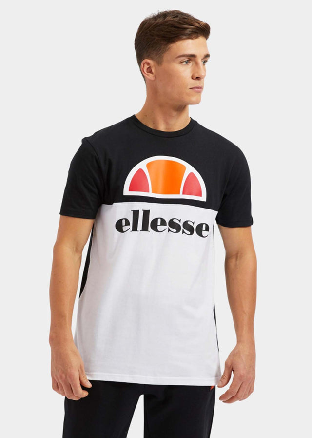 Ellesse T-shirts  Arbatax tee - black white 