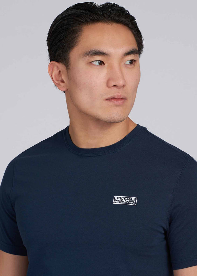 Barbour International T-shirts  Essential small logo tee - navy 