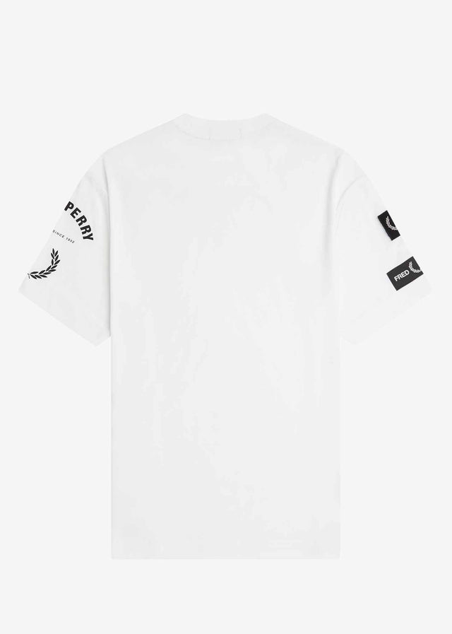 Fred Perry T-shirts  Bold branding t-shirt - white 
