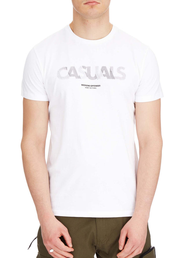 Weekend Offender T-shirts  Dunham - white 