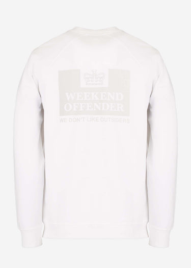 Weekend Offender Truien  Leo Gregory special sweat - white 